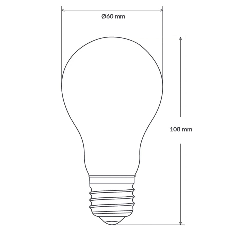LED Filament Bulb A60 – TecLed – Led Flat Flex,LED Strip Lighting, Led ...